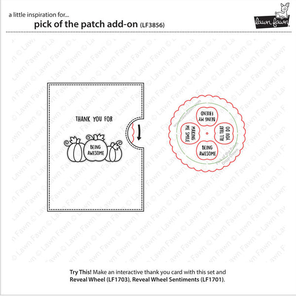 Lawn Fawn Stencil Reveal Wheel Templates: Pick Of The Patch Dropdown
