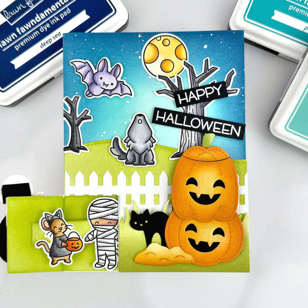 Lawn Fawn Dies Knock Knock, Who's There?