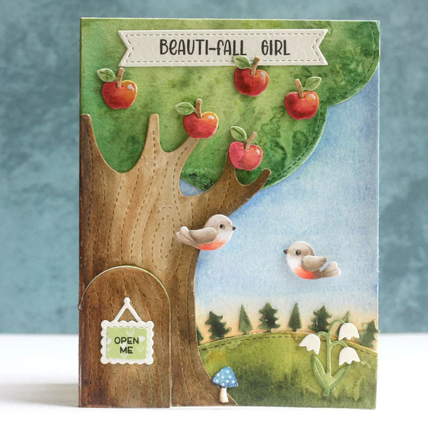 Lawn Fawn Dies Knock Knock, Who's There? Tree Add-On