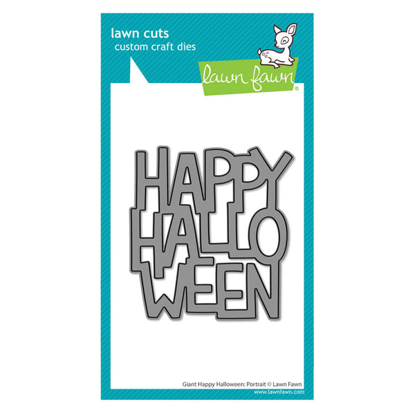 Lawn Fawn Dies Giant Happy Halloween: Portrait