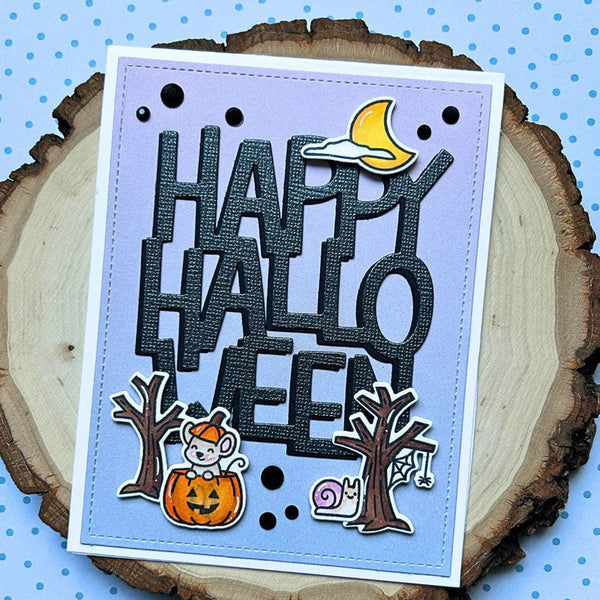 Lawn Fawn Dies Giant Happy Halloween: Portrait