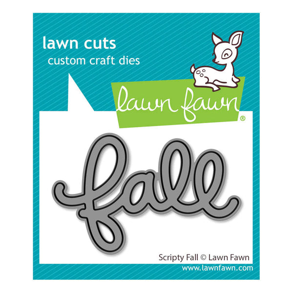 Lawn Fawn Dies Scripty Fall