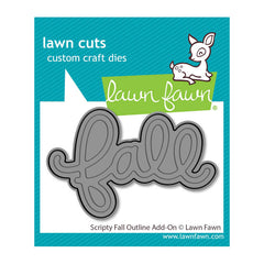 Lawn Fawn Dies Scripty Fall Outline Add-On