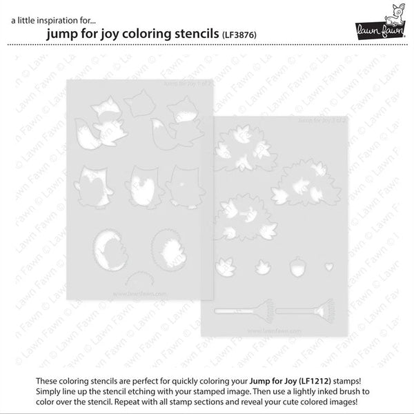 Lawn Fawn Stencil Jump For Joy