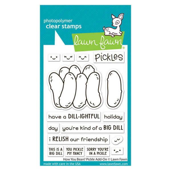Lawn Fawn Clear Stamps How You Bean? Pickle Add-On