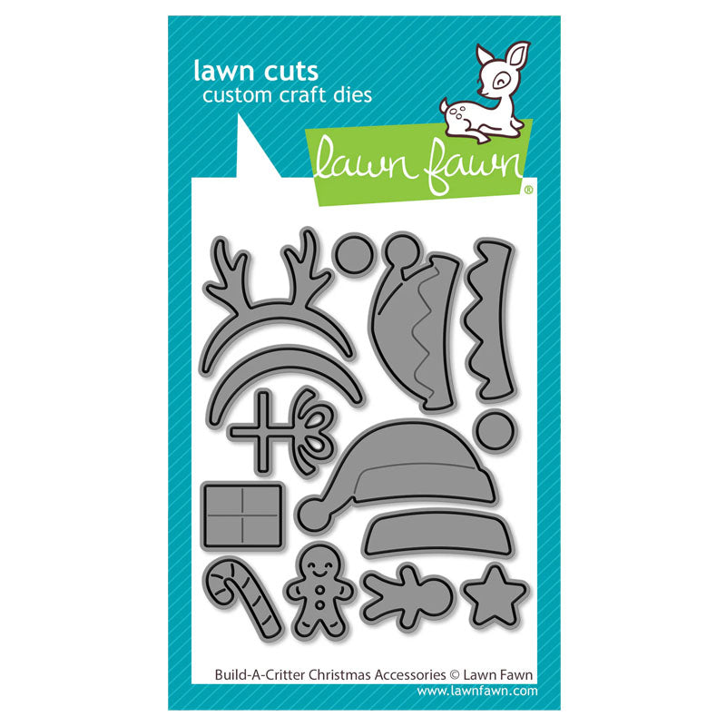 Lawn Fawn Dies Build-A-Critter Christmas Accessories