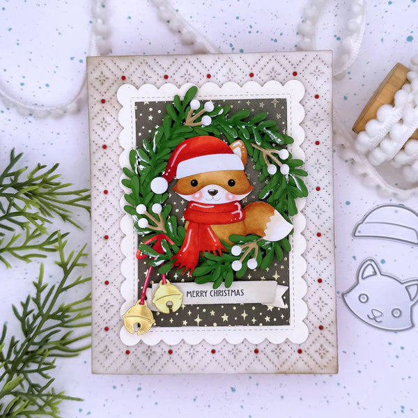 Lawn Fawn Dies Build-A-Critter Christmas Accessories