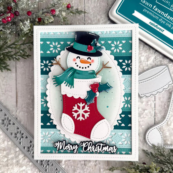 Lawn Fawn Dies Christmas Stocking