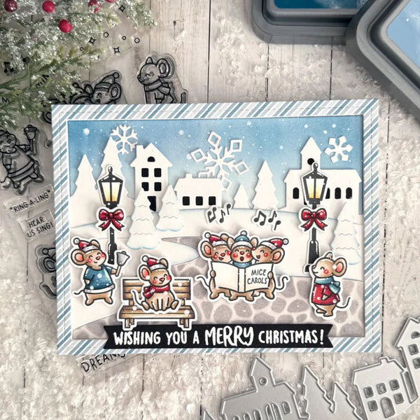 Lawn Fawn Dies Village Hillside Border