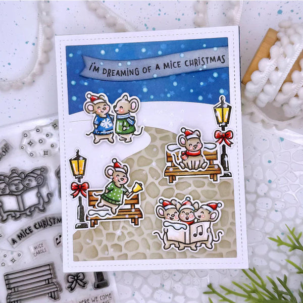 Lawn Fawn Stencil Cobblestone