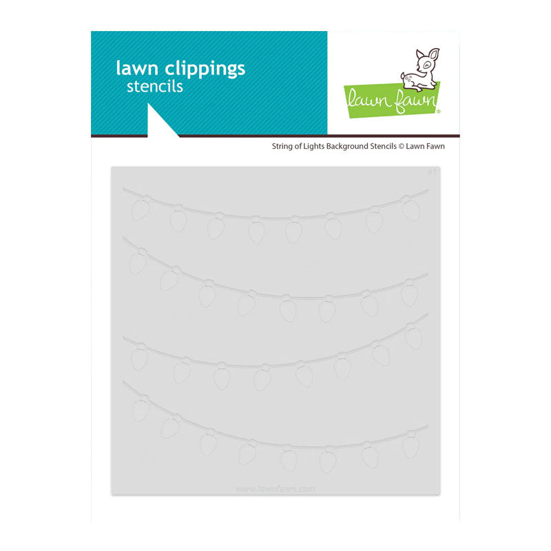 Lawn Fawn Stencil String Of Lights Background
