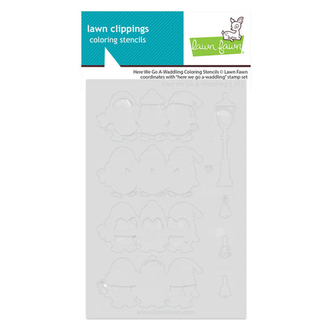 Lawn Fawn Stencil Here We Go A-Waddling