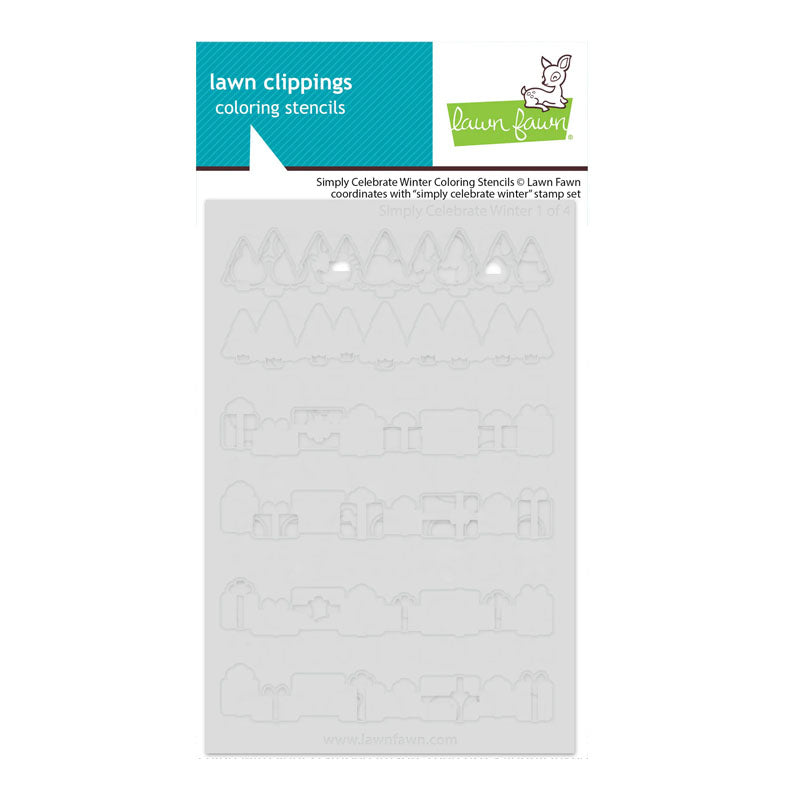 Lawn Fawn Stencil Simply Celebrate Winter