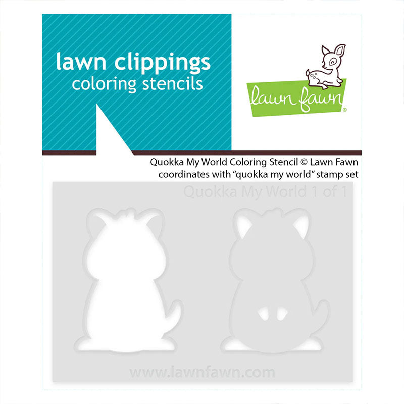 Lawn Fawn Stencil Quokka My World