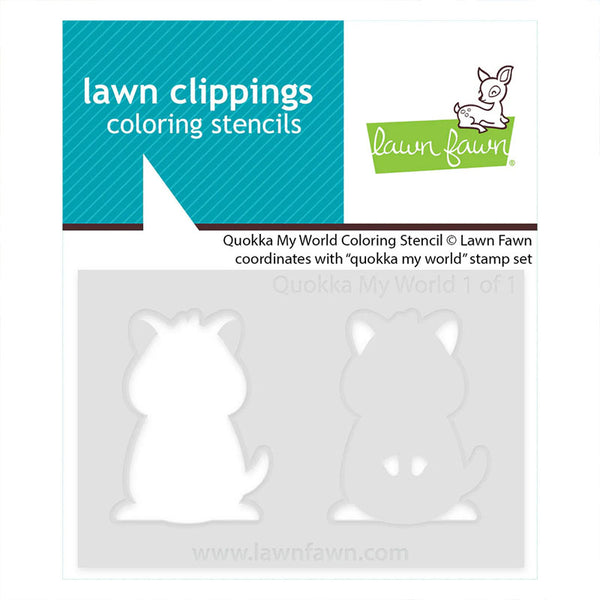 Lawn Fawn Stencil Quokka My World