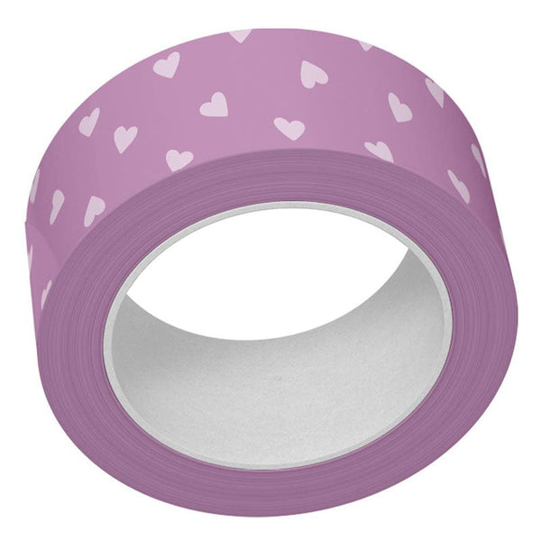 Lawn Fawn Washi Tape Purple Tiny Hearts