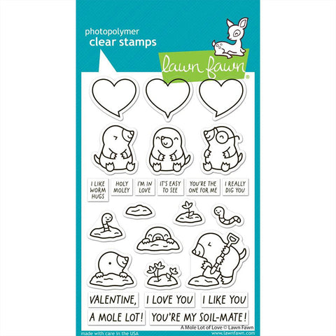 Lawn Fawn Clear Stamps A Mole Lot of Love