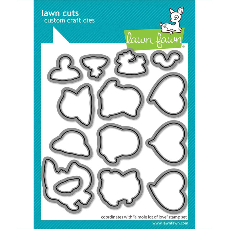 Lawn Fawn Dies A Mole Lot of Love