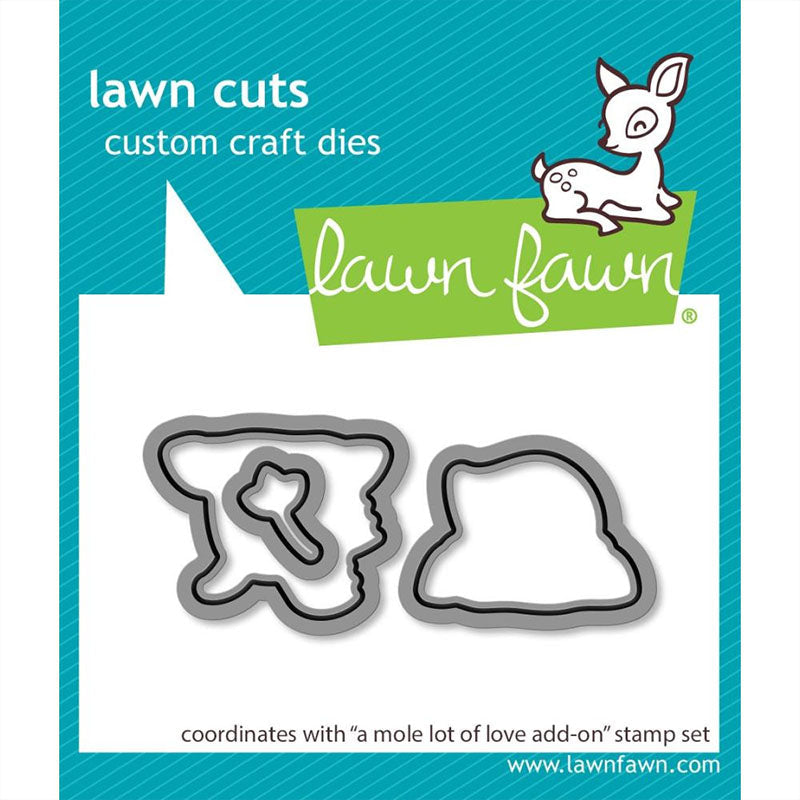 Lawn Fawn Dies A Mole Lot of Love Add-On