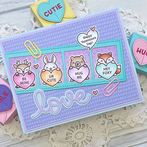 Lawn Fawn Dies Critter Conversation Hearts