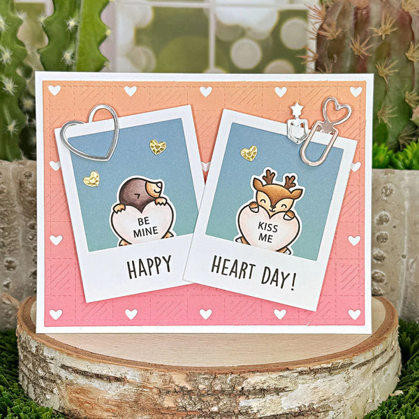 Lawn Fawn Stencil Critter Conversation Hearts