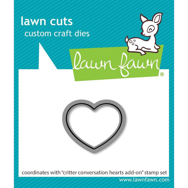 Lawn Fawn Dies Critter Conversation Hearts Add-On
