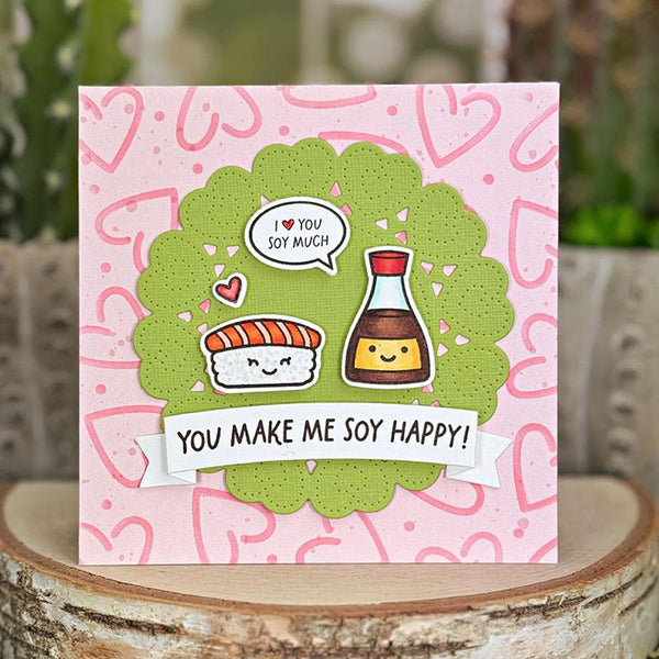 Lawn Fawn Clear Stamps Soy Happy