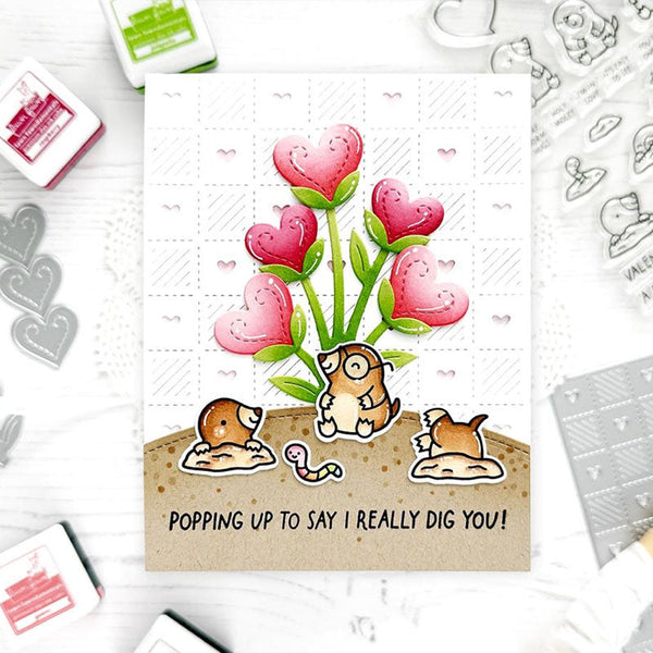 Lawn Fawn Dies Heart Blooms