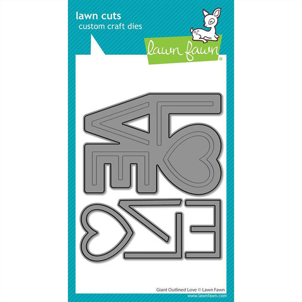 Lawn Fawn Dies Giant Outlined Love