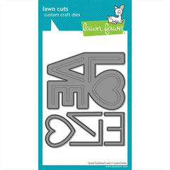 Lawn Fawn Dies Giant Outlined Love