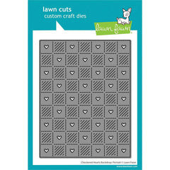 Lawn Fawn Dies Checkered Hearts Backdrop: Portrait