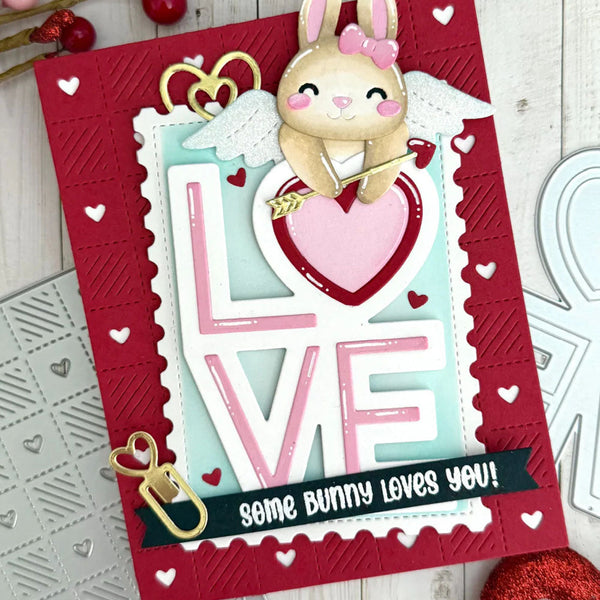 Lawn Fawn Stencil Postage Rectangle Stackables