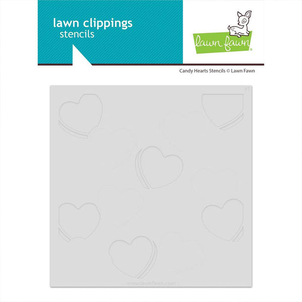 Lawn Fawn Stencil Candy Hearts