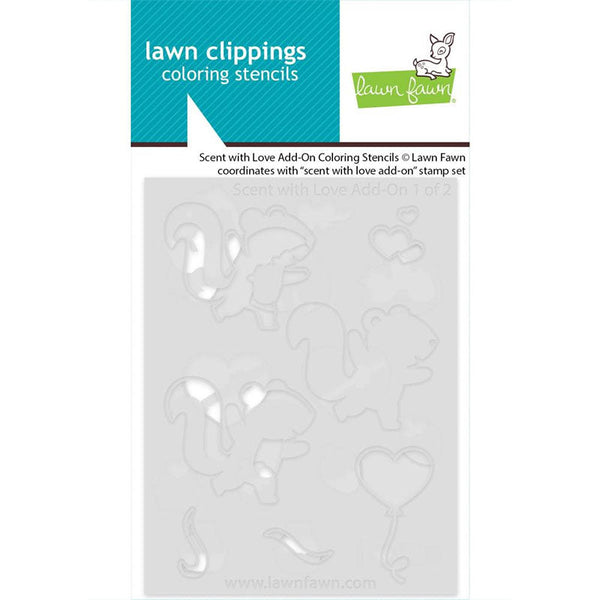 Lawn Fawn Stencil Scent with Love Add-On