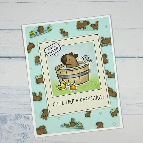 Lawn Fawn Kids Cardmaking Kit Mini Chill, Capybara!