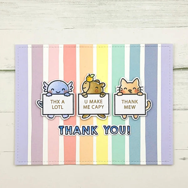 Lawn Fawn Kids Cardmaking Kit Mini Critter Thank Yous