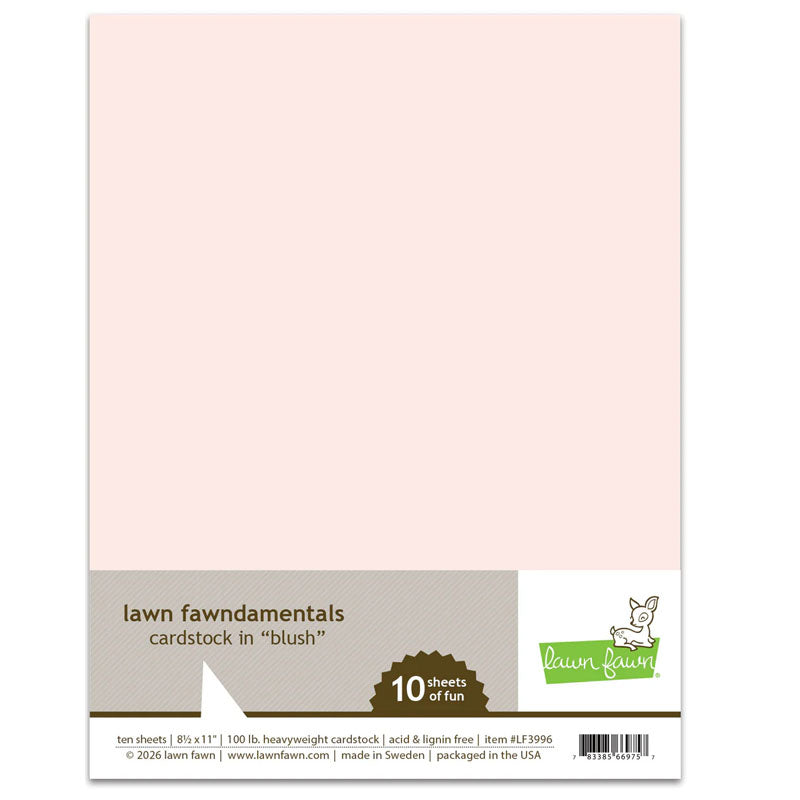 Lawn Fawn Cardstock 8.5x11 Blush