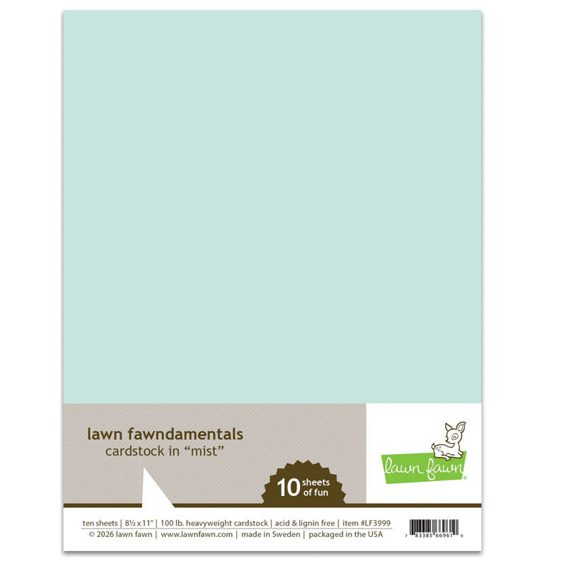 Lawn Fawn Cardstock 8.5x11 Mist