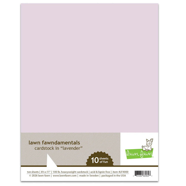 Lawn Fawn Cardstock 8.5x11 Lavender