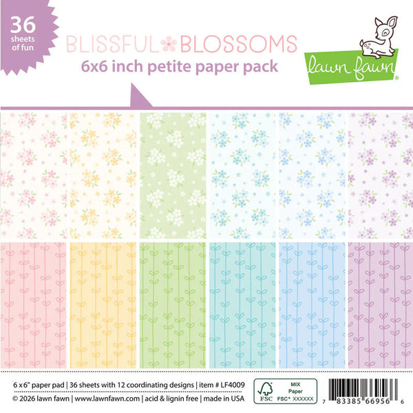 Lawn Fawn Paper 6x6 Blissful Blossoms