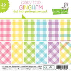 Lawn Fawn Paper 6x6 Giddy For Gingham