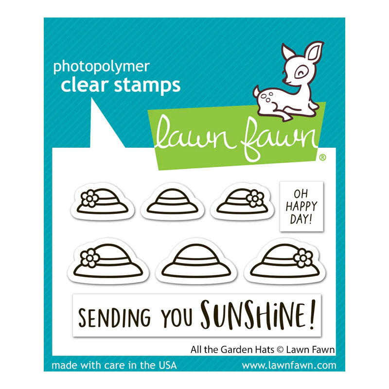 Lawn Fawn Clear Stamps All The Garden Hats