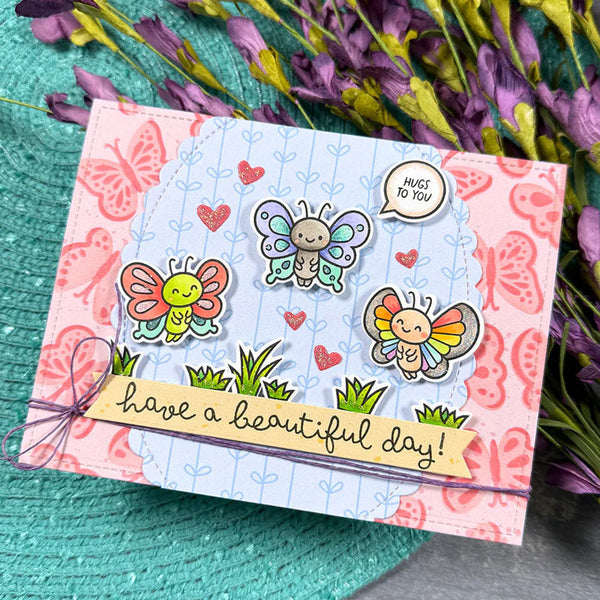 Lawn Fawn Stencil All The Grasses