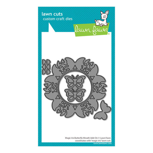 Lawn Fawn Dies Magic Iris Butterfly Wreath Add-On
