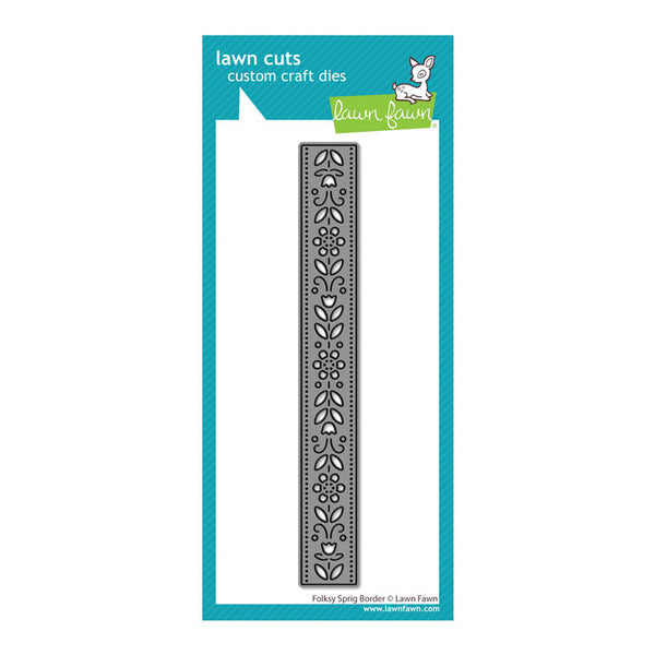 Lawn Fawn Dies Folksy Sprig Border