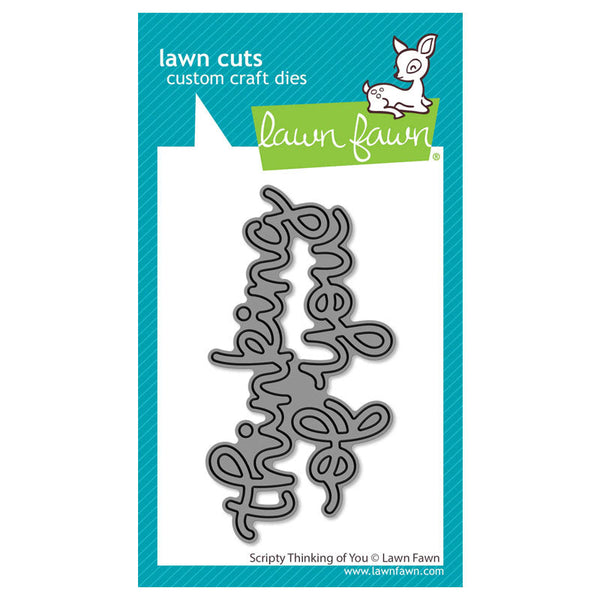 Lawn Fawn Dies Scripty Thinking Of You