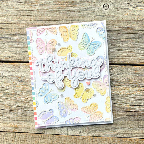 Lawn Fawn Stencil Butterfly Background