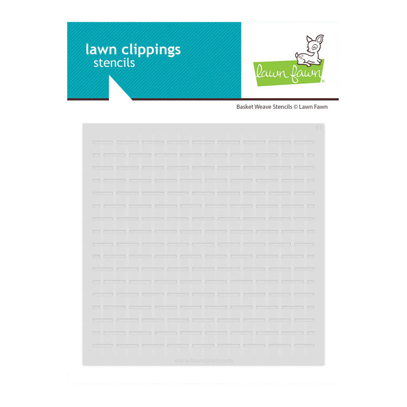 Lawn Fawn Stencil Basket Weave