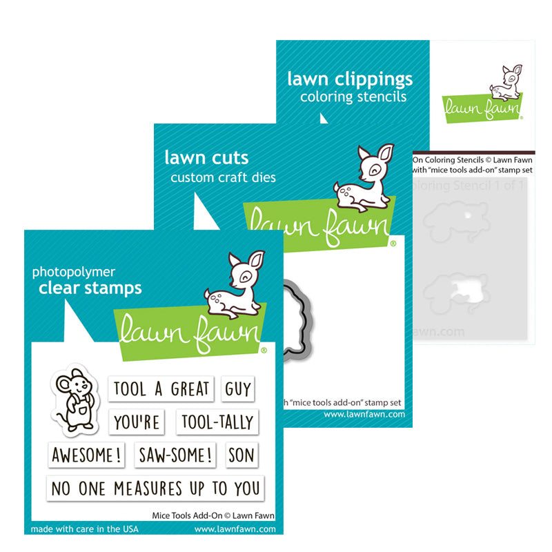 Lawn Fawn 3pc Mice Tools Add-On