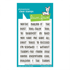 Lawn Fawn Clear Stamps Henry's Build A Sentiment Tools